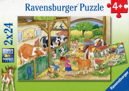 Puzzle 2x24 Wesołe życie na wsi