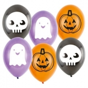 Balony lateksowe Hallo-ween Friends 6szt