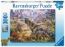 Ravensburger, Puzzle XXL 300: Dinozaury (13295)Wiek: 9+
