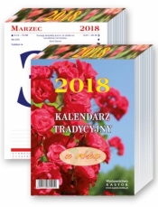 Kalendarz Zdzierak A5 Tradycyjny z różą 2018 - praca zbiorowa