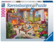 Ravensburger, Puzzle 1000: Przytulny pokój (17495)