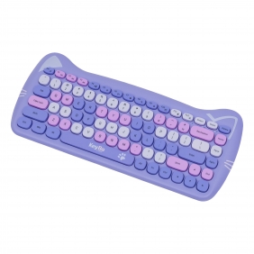 Klawiatura bezprzewodowa Keybe - Kitty Lavender