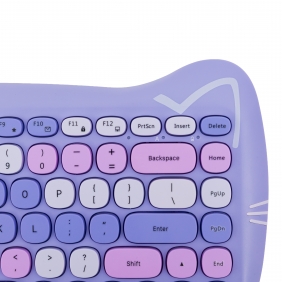 Klawiatura bezprzewodowa Keybe - Kitty Lavender