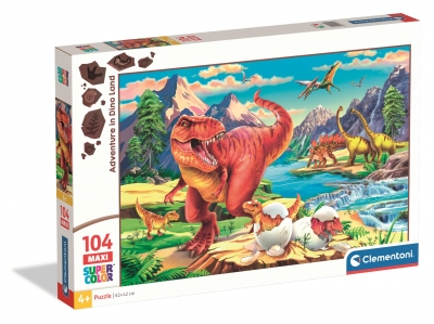 <img src='https://webimage.pl/pics/959/7/d8005125257959.jpg' style='height:440px' /> Puzzle 104 Maxi Super kolor Noli Dino 25795