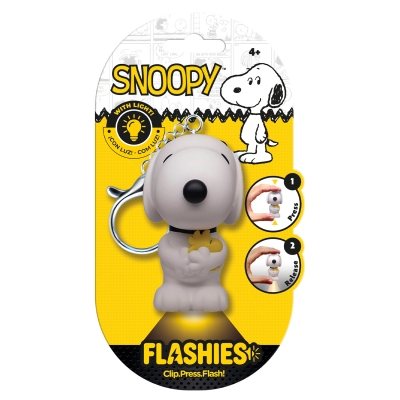 Brelok figurka  3D z latarką  LED Snoopy  PT00023