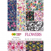 Blok z motywami A4/15 arkuszy - Flowers (434459)