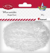 Włosy anielskie 20 g - białe (18041)