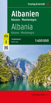 Mapa Albania 1:400 000 - Opracowanie zbiorowe