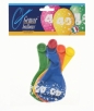 Balon gumowy Godan z nadrukiem 5 szt. mix 30 cm (GS110/40)