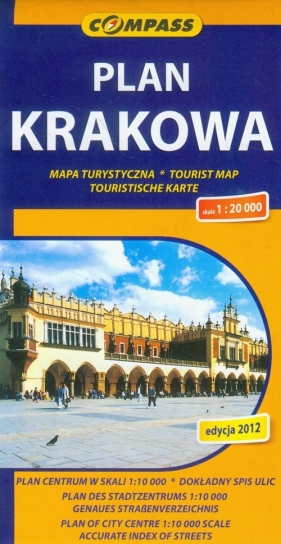 Plan Krakowa mapa turystyczna