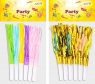 Gwizdek pastelowy lub metalizowany 6szt MIX