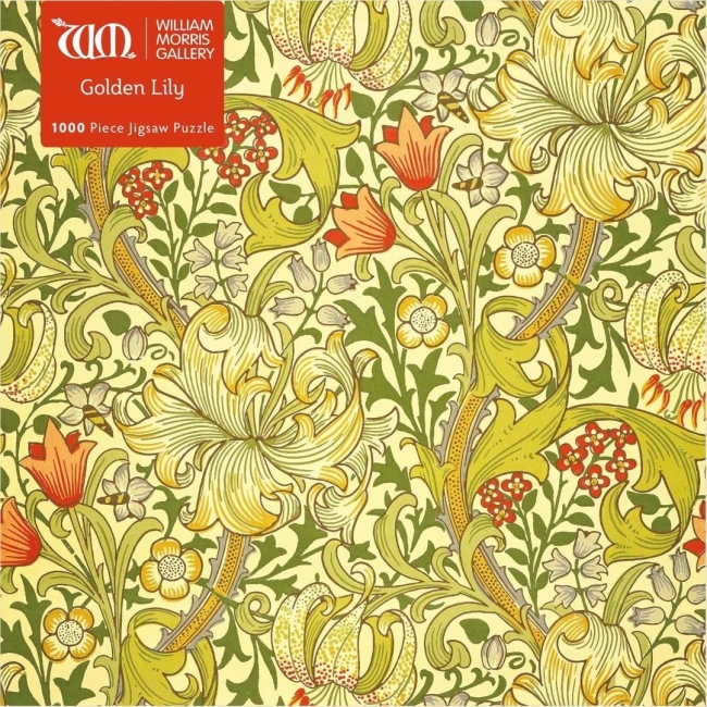 Puzzle 1000 Złote lilie William Morris