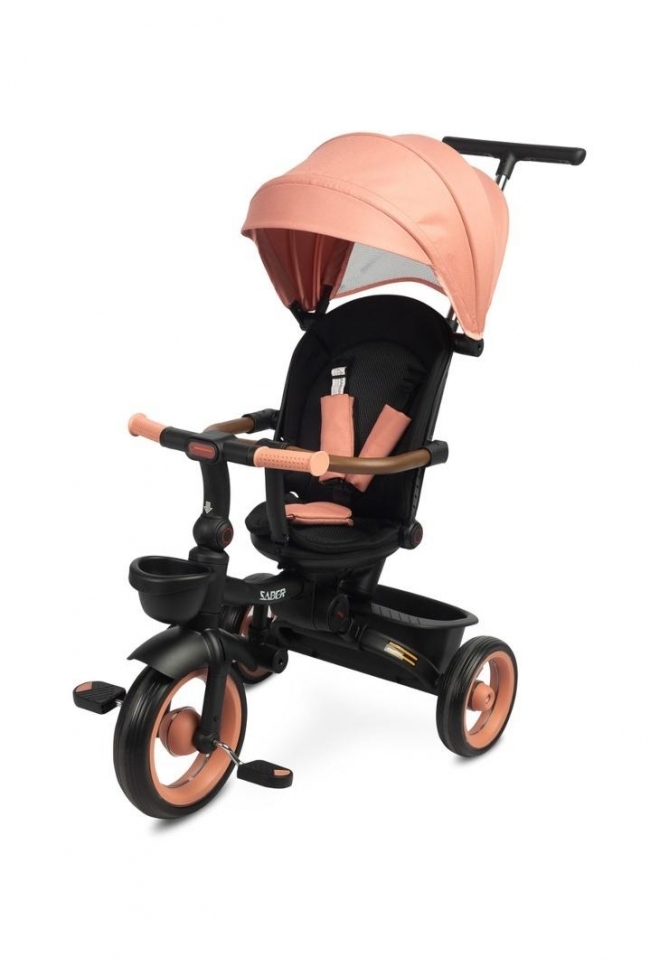 Rowerek 3-kołowy saber light pink