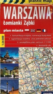 Warszawa foliowany plan miasta 1:26 000