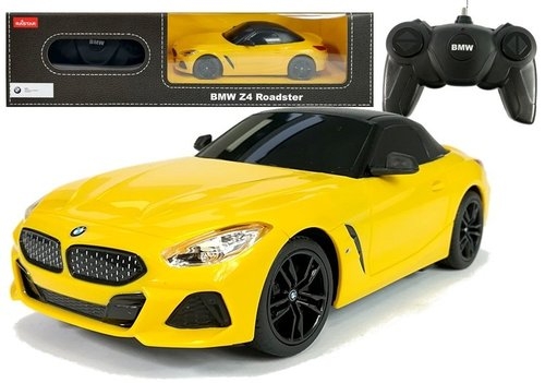 Auto R/C BMW Z4 Roadster Rastar 1:24 żółte