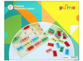 Gra matematyczne domino drewniana
