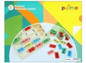 Gra matematyczne domino drewniana