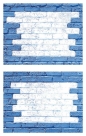 Naklejki na zeszyty niebieski mur (59596)
