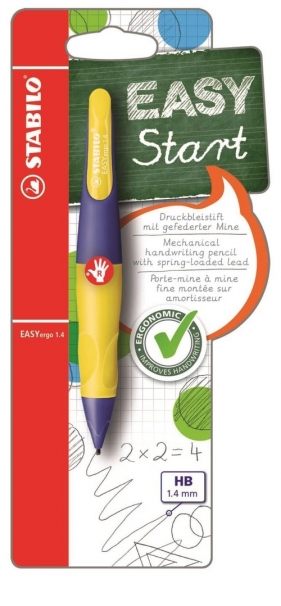 Ołówek Stabilo Easyergo 1,4 Start fioletowy żółty praworęczny Blister