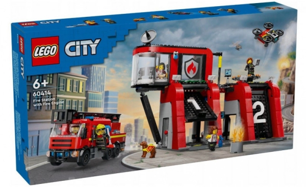 Klocki City 60414 Remiza strażacka z wozem strażackim (60414)