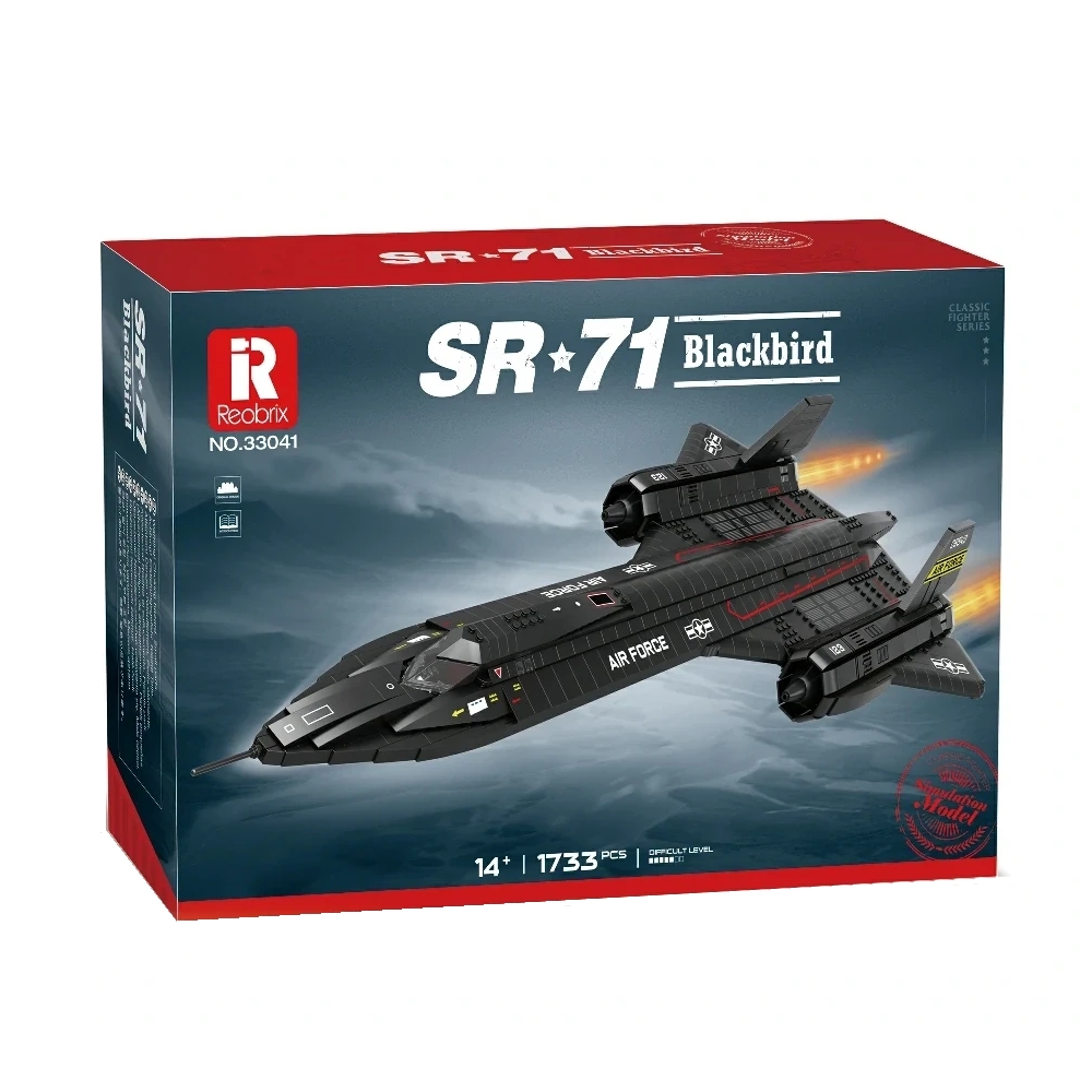 <img src='https://webimage.pl/pics/962/1/d6974077151962.png' style='height:440px' /> Klocki REOBRIX 33041 Bombowiec SR-71 Blackbird (1733 elementy)