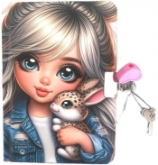 Pamiętnik z kłódką A6/64K gładki Dziewczynka z kr