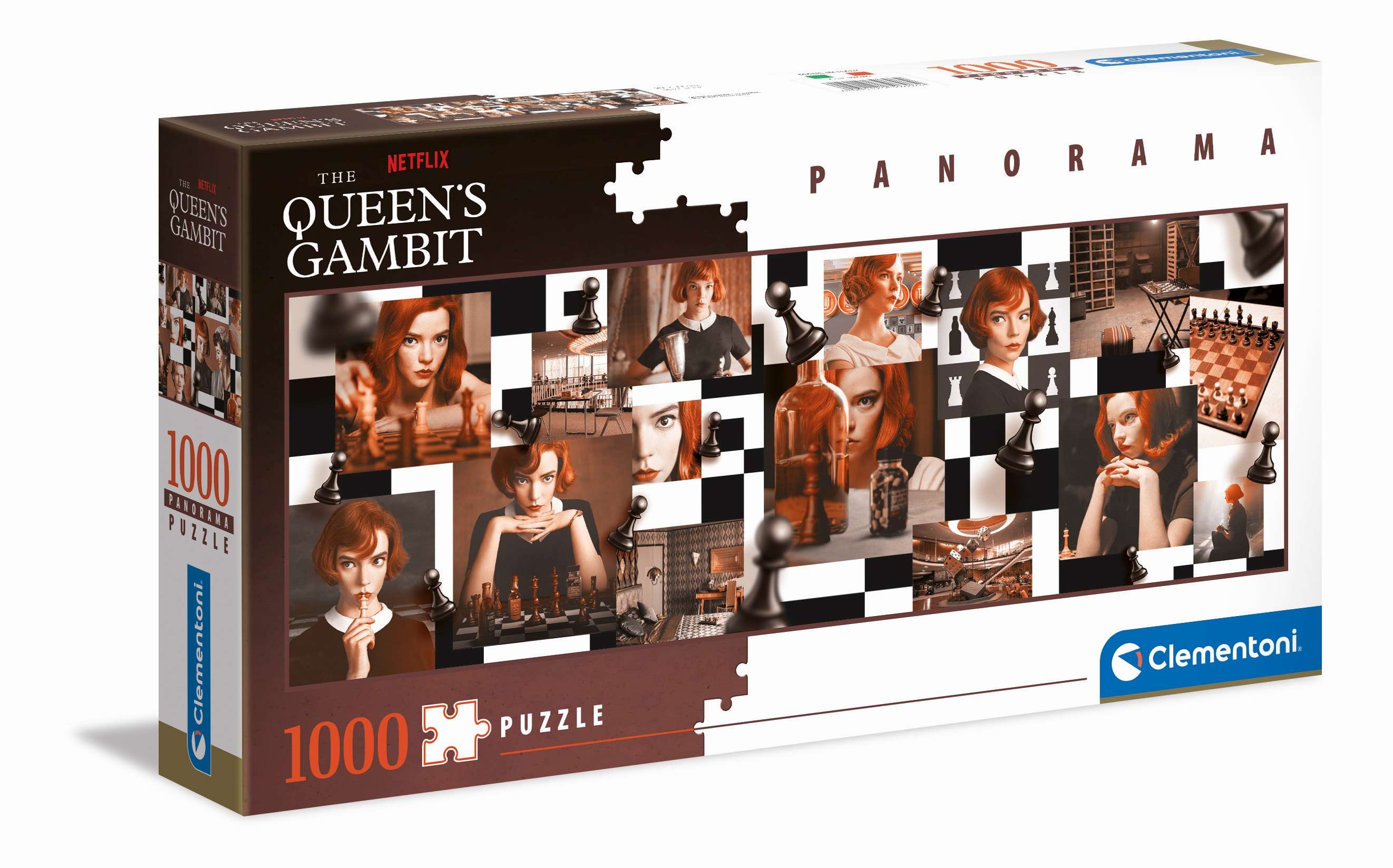 Clementoni, Puzzle 1000 el. - Panorama, Netflix Queen’s Gambit (39696)