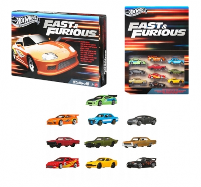 Hot Wheels Fast&Furious 10-pak autek