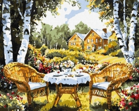 Malowanie po numerach - Wymarzony domek 40x50cm