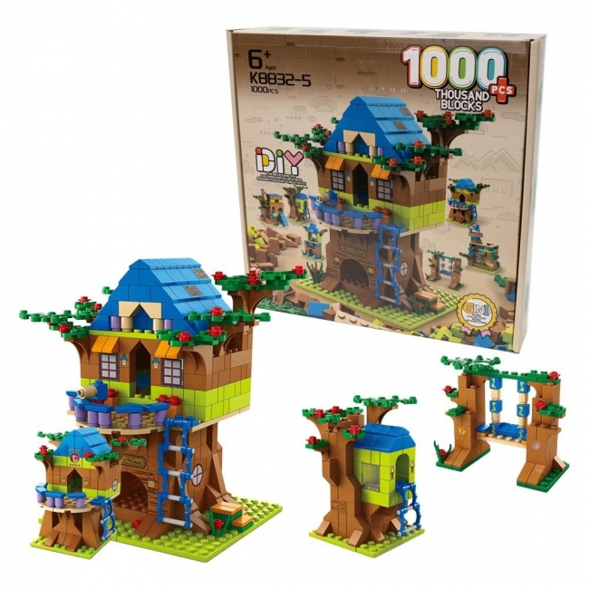 <img src='https://webimage.pl/pics/962/8/d6901440128962.jpg' style='height:440px' /> Klocki domek na drzewie 1000 elementów