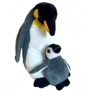 Maskotka Pingwin z dzieckiem 25 cm (13877)