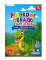  Piaskowe malowanki z naklejkami - Dinozaur ALEX