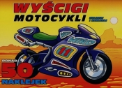 Wyścigi motocykli Koloruj i naklejaj