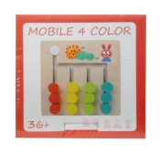 Układanka drewniana łamigłówka ułóż kropki zgodnie ze wzorem