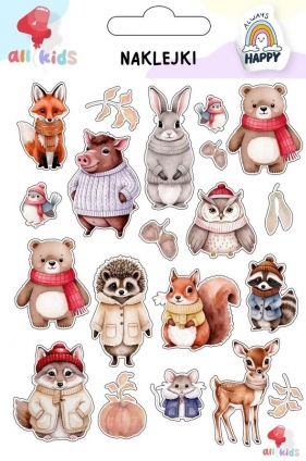 Naklejki dla dzieci Zwierzęta zimowe