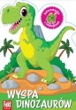 Wyspa dinozaurów. Kolorowanka z naklejkami - Opracowanie zbiorowe