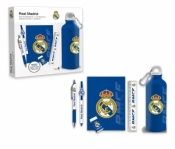 Butelka 650 ML z zestawem piśmienniczym Real Madrit