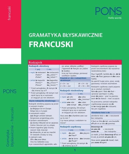 Gramatyka błyskawicznie Francuski