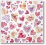 Serwetki Romantic Hearts  SDL095700 SDL077600