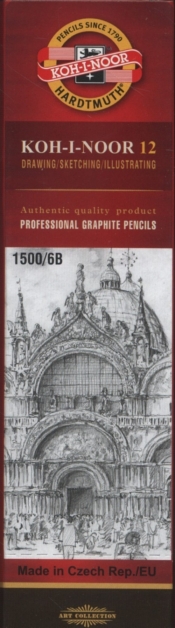 Ołówki grafitowe 1500-6B 12 sztuk