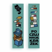 Zakładka kartonowa - Poczuj magię książek