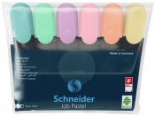 Zakreślacze Schneider Job, 1-5 mm, 6 kolorów - pastel (115097)