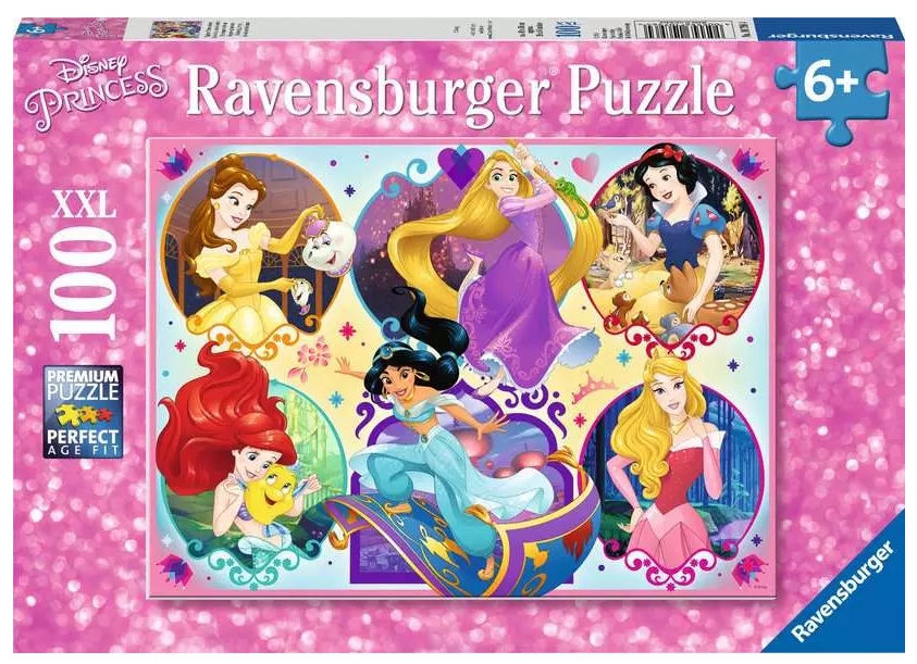 Ravensburger, Puzzle XXL 100: Disney Księżniczki - Bądź silny (10796)