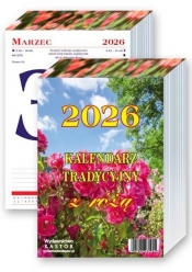 Kalendarz 2026 Tradycyjny z różą zdzierak