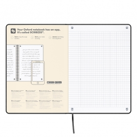 Notatnik Oxford Signature A5/80k kratka - czarny