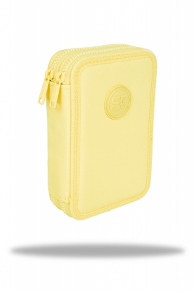 Coolpack, Piórnik podwójny z wyposażeniem Jumper 2 Pastel - Powder Yellow (F066649)