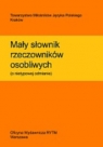 Mały słownik rzeczowników osobliwych