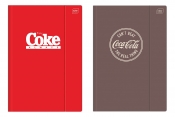 Teczka A4 z gumką Hybrid Coca Cola, 1 szt