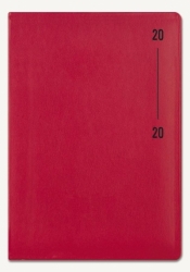 Kalendarz 2020 Książkowy A5 Note czerwony mat