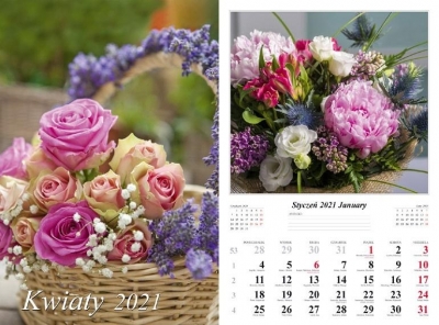 Kalendarz planszowy 2021 - Kwiaty 13